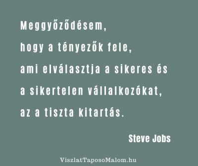 Inspiráló idézet Steve Jobs